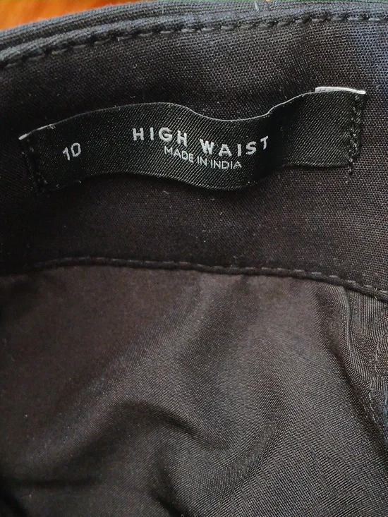 Ann Taylor Loft High Waist Button Fly Crop Pants - 10 - Picture 7 of 8